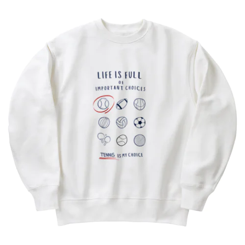 CHOICEテニス Heavyweight Crew Neck Sweatshirt