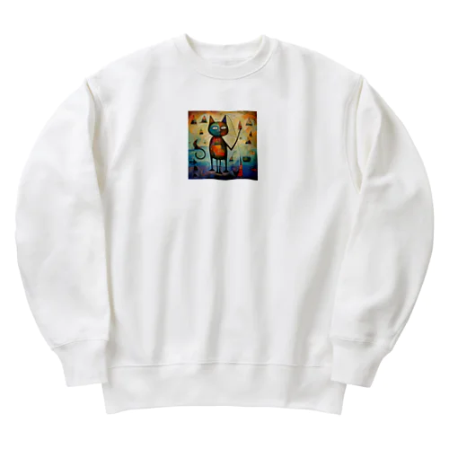 ねこすけ Heavyweight Crew Neck Sweatshirt