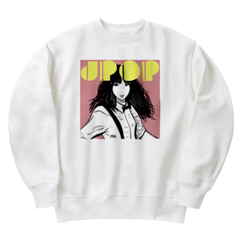 JPOP GIRL MONO Heavyweight Crew Neck Sweatshirt