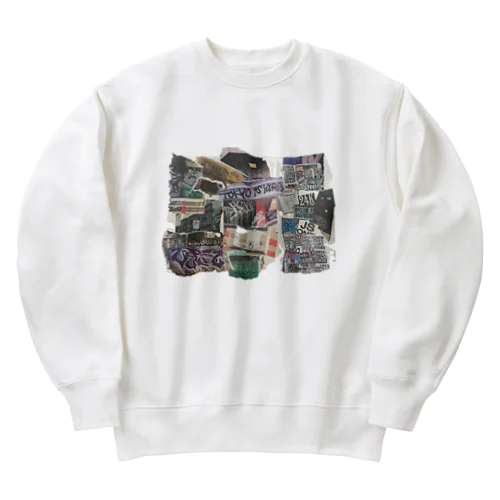 グラフィティコラージュ Heavyweight Crew Neck Sweatshirt