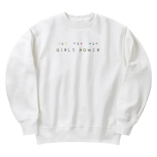 おかっぱ GIRLSPOWER  Heavyweight Crew Neck Sweatshirt