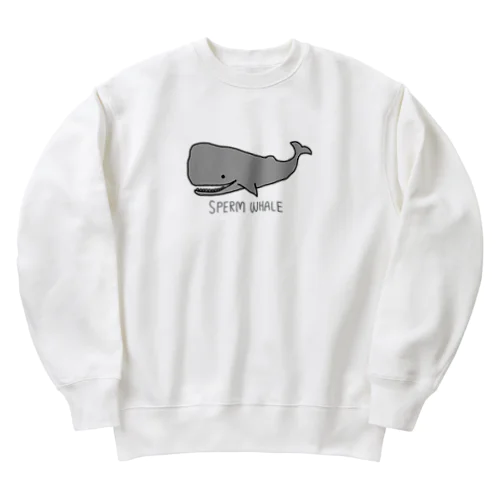 ゆるふわマッコウクジラ Heavyweight Crew Neck Sweatshirt