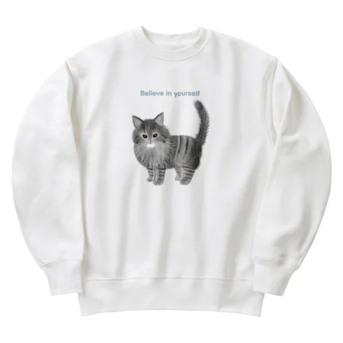 ノルウェージャンフォレストキャットのノエル Heavyweight Crew Neck Sweatshirt