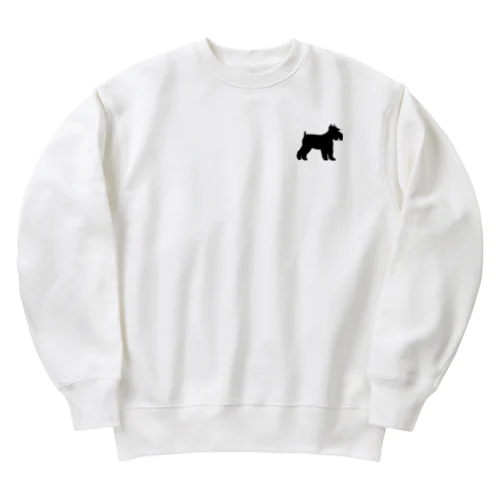 シュナウザーのシルエットシリーズ Heavyweight Crew Neck Sweatshirt