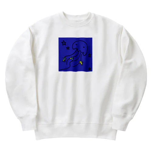 天の川クラゲ Heavyweight Crew Neck Sweatshirt