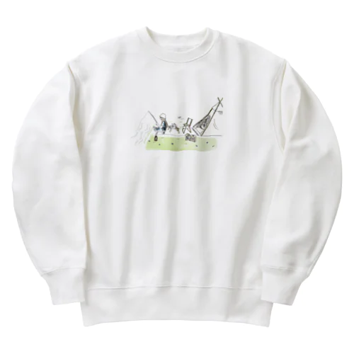 ソロキャンプしたい Heavyweight Crew Neck Sweatshirt