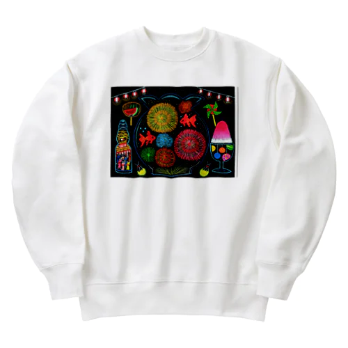 ずっと忘れない夏祭り Heavyweight Crew Neck Sweatshirt