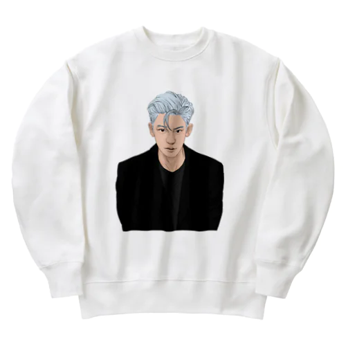 EXO PARK CHANYEOL fanart  Heavyweight Crew Neck Sweatshirt