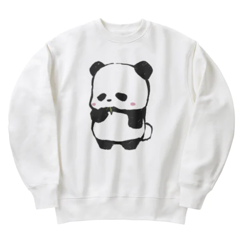 ぱんちゃん(もぐもぐスタイル)大 Heavyweight Crew Neck Sweatshirt