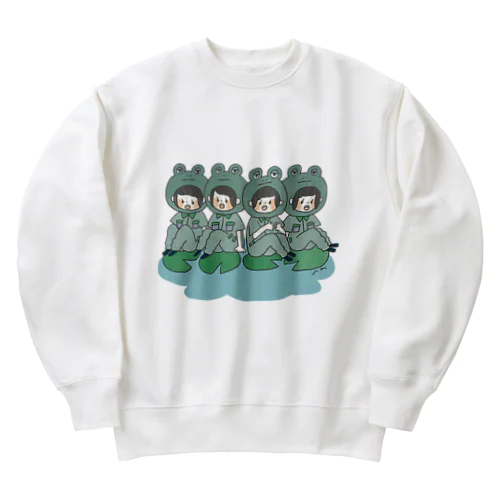 カエルぴょこぴょこ Heavyweight Crew Neck Sweatshirt