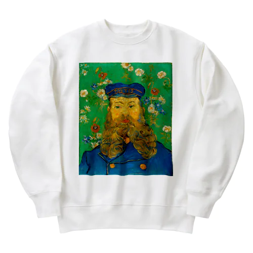 郵便配達人ジョゼフ・ルーラン / Portrait of Joseph Roulin Heavyweight Crew Neck Sweatshirt