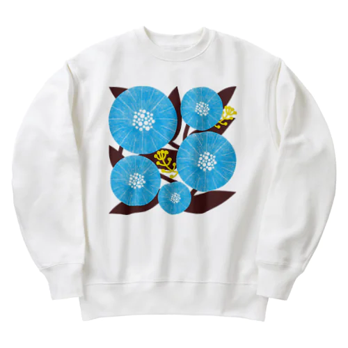 花模様１ Heavyweight Crew Neck Sweatshirt