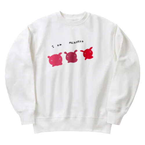 めんだこ３匹 Heavyweight Crew Neck Sweatshirt