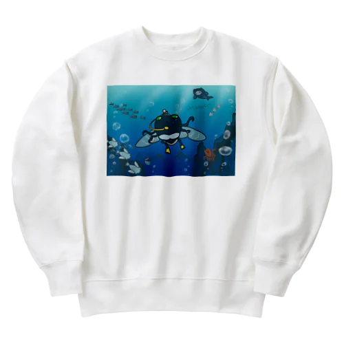 セミマリン&海のなかまたち Heavyweight Crew Neck Sweatshirt