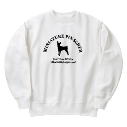 ミニチュアピンシャー　happiness!　【One:Happiness】 Heavyweight Crew Neck Sweatshirt