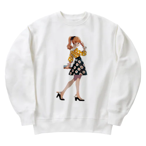 フラワードットスカート Heavyweight Crew Neck Sweatshirt