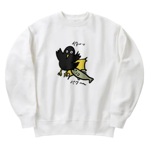 しりとり(物理的) Heavyweight Crew Neck Sweatshirt