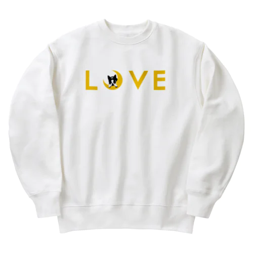 ボストンテリア(月LOVE)[v2.8k] Heavyweight Crew Neck Sweatshirt