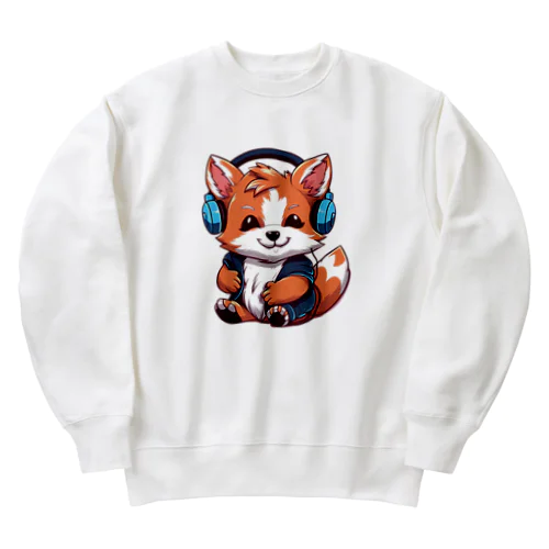 可愛いレッサーパンダ Heavyweight Crew Neck Sweatshirt