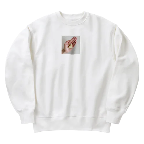 ブルドッグこねこね(手乗り) Heavyweight Crew Neck Sweatshirt