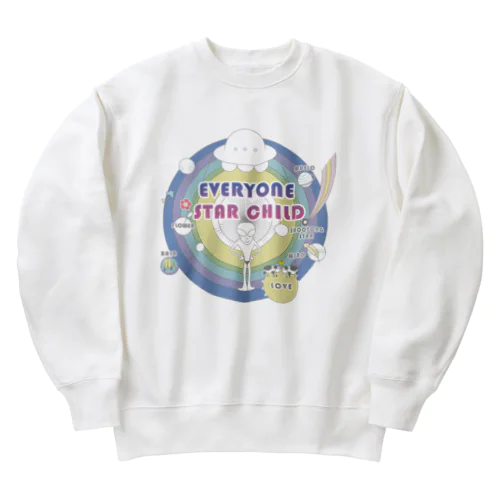 EVERYONE STAR CHILD Heavyweight Crew Neck Sweatshirt