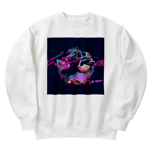 構築01_magenta Heavyweight Crew Neck Sweatshirt