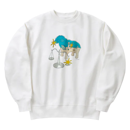 放牧羊ビアに立つ Heavyweight Crew Neck Sweatshirt