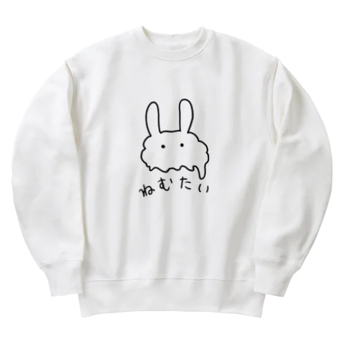 ねむたいうさぎ Heavyweight Crew Neck Sweatshirt