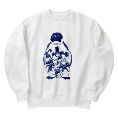 -042518-World Penguins Day Heavyweight Crew Neck Sweatshirt