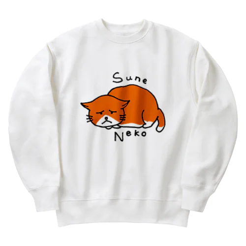 猫　スネねこ Heavyweight Crew Neck Sweatshirt