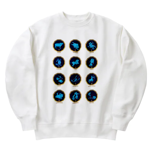 12星座一覧 Heavyweight Crew Neck Sweatshirt