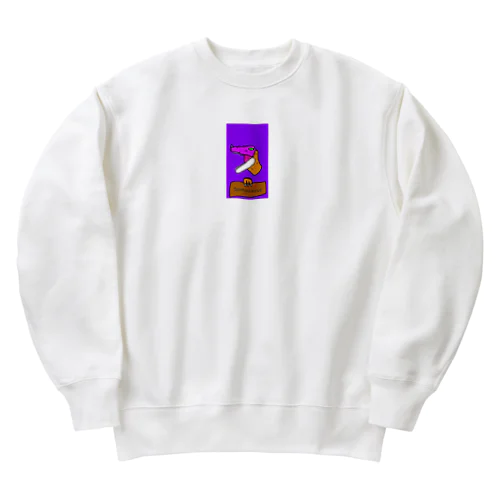 スピノくん(恐竜) Heavyweight Crew Neck Sweatshirt