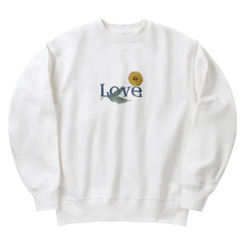 Love🌻🤍 Heavyweight Crew Neck Sweatshirt