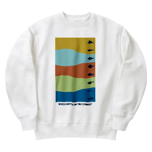 『 Which depth do you choose? 』カラフル Heavyweight Crew Neck Sweatshirt