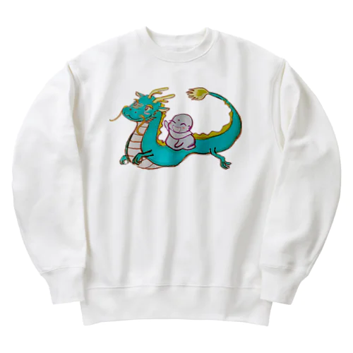 辰年おじぞうさん Heavyweight Crew Neck Sweatshirt