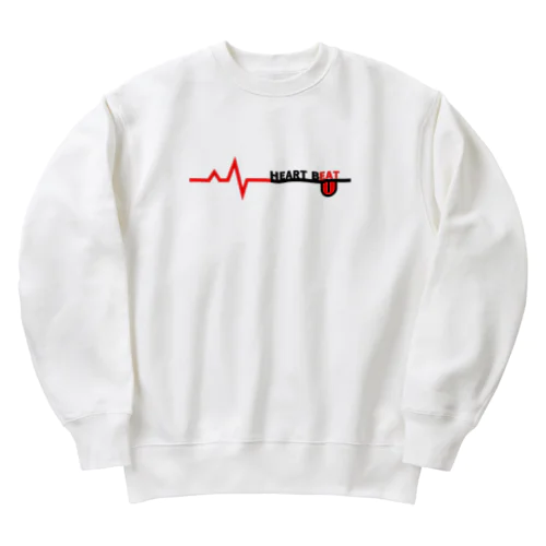 HEART BEAT Heavyweight Crew Neck Sweatshirt