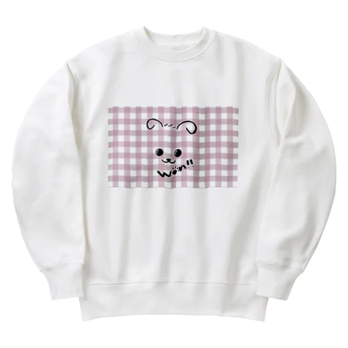 わんこA♡ギンガム Heavyweight Crew Neck Sweatshirt