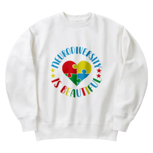 Neurodiversity is beautiful Heavyweight Crew Neck Sweatshirt