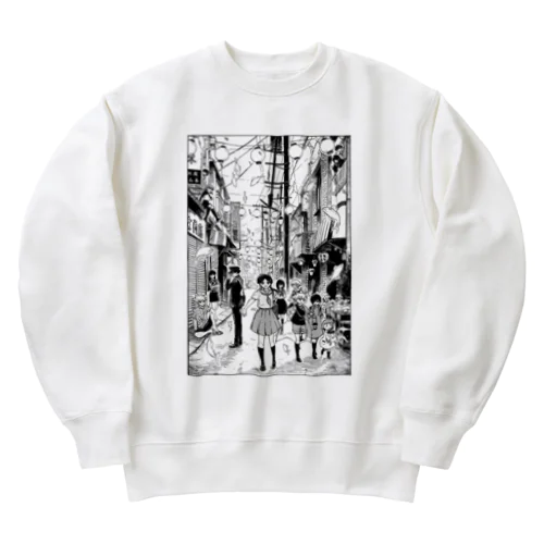 宵町めめ画業10周年記念Tシャツ Heavyweight Crew Neck Sweatshirt