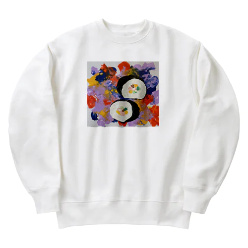 きんぱ김밥 Heavyweight Crew Neck Sweatshirt