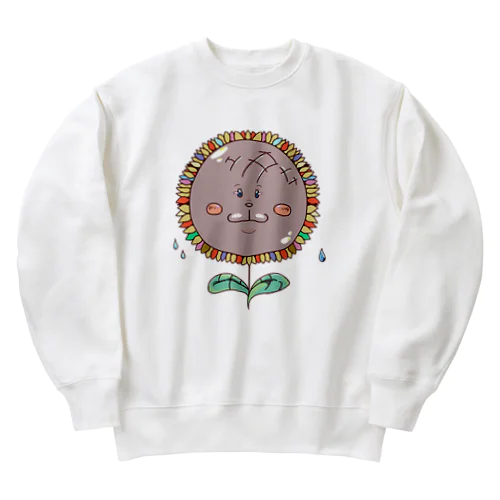 大きめの向日葵くん Heavyweight Crew Neck Sweatshirt