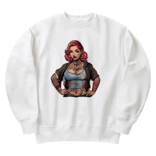 Urban Inked Chic、片面プリントスウェット、期間限定 Heavyweight Crew Neck Sweatshirt