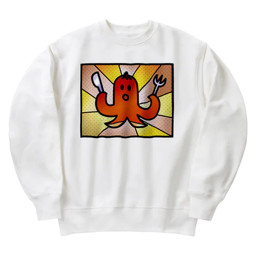 ウインナー_シャツ（ステンドグラス風） Heavyweight Crew Neck Sweatshirt