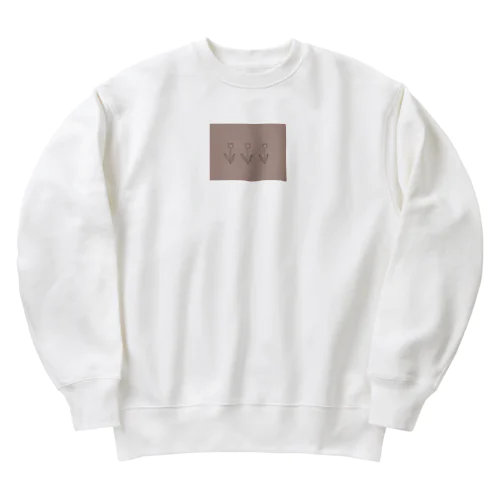 くすみコーラル*** Heavyweight Crew Neck Sweatshirt