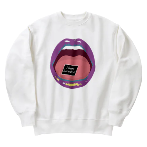 mouth & paper 退屈が大嫌いver. Heavyweight Crew Neck Sweatshirt