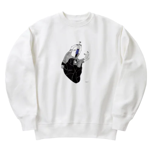 hurt shoke Heavyweight Crew Neck Sweatshirt