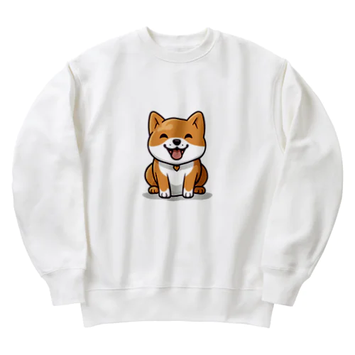 Shiba Dog Heavyweight Crew Neck Sweatshirt