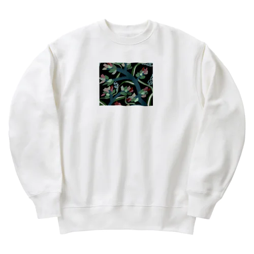 花と植物 Heavyweight Crew Neck Sweatshirt