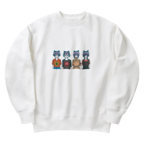 夏服の酒丸酔子 Heavyweight Crew Neck Sweatshirt