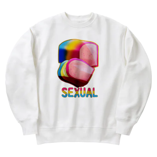 「🍞セクシャル」文字付き Heavyweight Crew Neck Sweatshirt